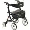 Drive Medical 10266HD-BK Nitro Euro Style Rollator Rolling Walker, Heavy Duty, Black