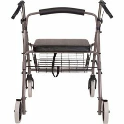 DMI® Lightweight Extra-Wide Heavy-Duty Folding Aluminum Rollator, Titanium 9 DMI® Lightweight Extra-Wide Heavy-Duty Folding Aluminum Rollator, Titanium -Wheelchairs & Physical Aids shop 501 1029 4100 04