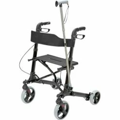 HealthSmart® Lightweight Gateway Aluminum Rollator, Black -Wheelchairs & Physical Aids shop 501 5012 0200 05