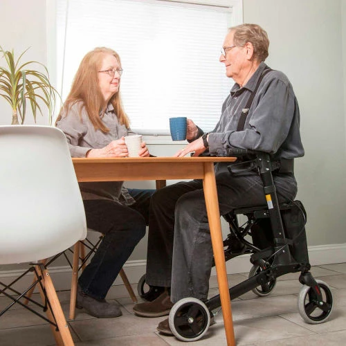 HealthSmart® Lightweight Gateway Aluminum Rollator, Titanium 7 HealthSmart® Lightweight Gateway Aluminum Rollator, Titanium - Image 7