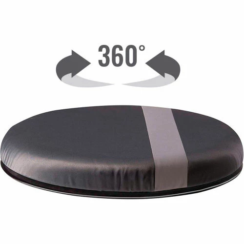 HealthSmart® Vivi Relax-a-Bac Premium Swivel Seat Cushion, Compact Size, Gray 4 HealthSmart® Vivi Relax-a-Bac Premium Swivel Seat Cushion, Compact Size, Gray - Image 4