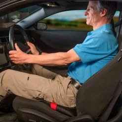 HealthSmart® Vivi Relax-a-Bac™ Premium Swivel Seat Cushion, Compact Size, Black -Wheelchairs & Physical Aids shop 513 2994 0812 main 05