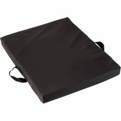 DMI® Reversible Gel Foam Seat Cushion with Nylon Cover, 16" x 20" x 2", Black