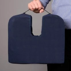 DMI® Sloping Seat Mate™ Foam Coccyx Cushion, Navy -Wheelchairs & Physical Aids shop 513 7938 2400 main 05
