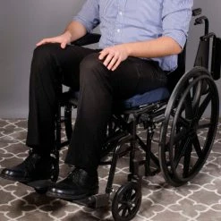 DMI® Sloping Seat Mate™ Foam Coccyx Cushion, Navy -Wheelchairs & Physical Aids shop 513 7938 2400 main 06