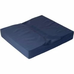 DMI® Dual Cut Foam Coccyx Seat Cushion, 16" x 18" x 3", Navy