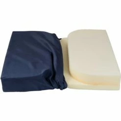 DMI® Dual Cut Foam Coccyx Seat Cushion, 16" x 18" x 3", Navy -Wheelchairs & Physical Aids shop 513 7944 2400 main 05