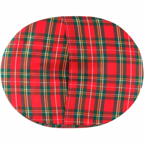 DMI® Contoured Foam Ring Donut Seat Cushion, 18" x 15" x 3", Plaid 3 DMI® Contoured Foam Ring Donut Seat Cushion, 18" x 15" x 3", Plaid - Image 3