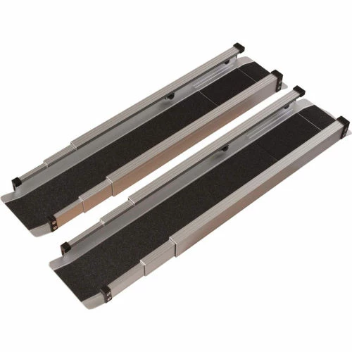 DMI® Retractable Lightweight Portable Wheelchair Ramps, Adjustable from 3-5 Feet, 1 Pair 2 DMI® Retractable Lightweight Portable Wheelchair Ramps, Adjustable from 3-5 Feet, 1 Pair - Image 2