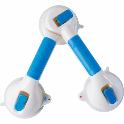 DMI® Swivel Suction Cup Grab Bar for Bath and Shower Safety, Blue 2 DMI® Swivel Suction Cup Grab Bar for Bath and Shower Safety, Blue - Image 2