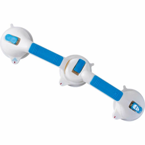 DMI® Swivel Suction Cup Grab Bar for Bath and Shower Safety, Blue 3 DMI® Swivel Suction Cup Grab Bar for Bath and Shower Safety, Blue - Image 3