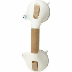 HealthSmart® 16-Inch Suction Cup Grab Bar with Germ-Free Protection, Sand