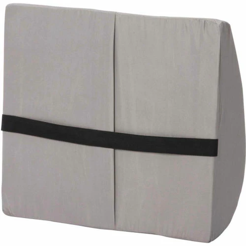 DMI® Standard Lumbar Back Support Cushion, 14" x 13", Gray 4 DMI® Standard Lumbar Back Support Cushion, 14" x 13", Gray - Image 4