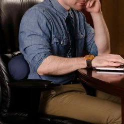 DMI Lumbar Roll Back Support Cushion Pillow, Full Size, Navy 8 DMI Lumbar Roll Back Support Cushion Pillow, Full Size, Navy -Wheelchairs & Physical Aids shop 555 7912 2400 04