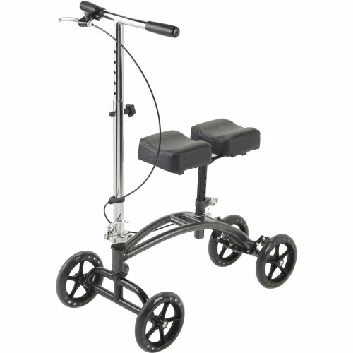Drive Medical Dual Pad Steerable Knee Walker with Basket, 31"- 40" Handle Height, Adult Size 2 Drive Medical Dual Pad Steerable Knee Walker with Basket, 31"- 40" Handle Height, Adult Size - Image 2