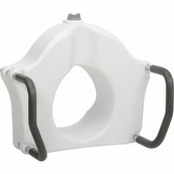 Drive Medical RTL12027RA Elevated Raised Toilet Seat with Removable Padded Arms, Standard Seat -Wheelchairs & Physical Aids shop B274892 06