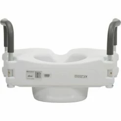 Drive Medical RTL12027RA Elevated Raised Toilet Seat with Removable Padded Arms, Standard Seat -Wheelchairs & Physical Aids shop B274892 07