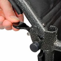 Drive Medical Lightweight Steel Transport Wheelchair, 19"W Seat, Silver Vein Frame and Black Upholstery -Wheelchairs & Physical Aids shop B275082 10