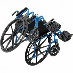 Drive Medical 20" Blue Streak Wheelchair, Flip Back Desk Arms, Swing-away Footrests -Wheelchairs & Physical Aids shop B275255 07