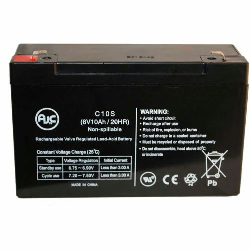 AJC Battery AJC® American Hospital Supply COM1 CARDIAC OUTPUT 6V 10Ah Battery 1 AJC Battery AJC® American Hospital Supply COM1 CARDIAC OUTPUT 6V 10Ah Battery