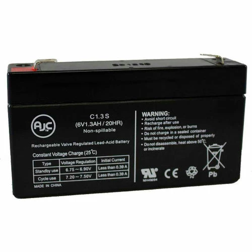 AJC Battery AJC® MK ES1.2-6 (6V 1.3AH) 6V 1.3Ah Wheelchair Battery 1 AJC Battery AJC® MK ES1.2-6 (6V 1.3AH) 6V 1.3Ah Wheelchair Battery