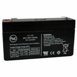 AJC Battery AJC® MK ES1.2-6 Patriot 6V 1.3Ah Wheelchair Battery