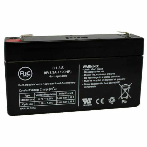 AJC Battery AJC® MK ES1.2-6 Patriot 6V 1.3Ah Wheelchair Battery 1 AJC Battery AJC® MK ES1.2-6 Patriot 6V 1.3Ah Wheelchair Battery