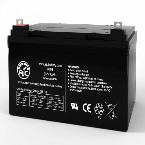 AJC Battery AJC® PaceSaver BOSS HD Equalizer Tilt Wheelchair Replacement Battery 35Ah, 12V, NB 1 AJC Battery AJC® PaceSaver BOSS HD Equalizer Tilt Wheelchair Replacement Battery 35Ah, 12V, NB