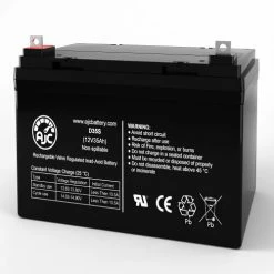 AJC Battery AJC® Invacare Action 16 Inch Wheelchair Replacement Battery 35Ah, 12V, NB