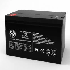 AJC Battery AJC® EV Rider Breeze III 12K Wheelchair Replacement Battery 75Ah, 12V, IT