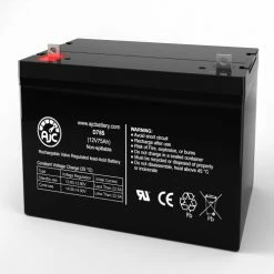 AJC Battery AJC® Palmer Industries Heavy Duty Power Chair GP24 AGM Wheelchair Battery, 75ah, 12V