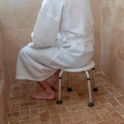 Flash Furniture Hercules Series Adjustable Height Bath Stool, 12.75" Dia. Seat, 14.25"-21"H, White 24 Flash Furniture Hercules Series Adjustable Height Bath Stool, 12.75" Dia. Seat, 14.25"-21"H, White -Wheelchairs & Physical Aids shop DC HY3400L WH GG LSP