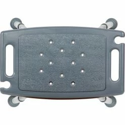 Flash Furniture Hercules Series Adjustable Height Bath Stool, 20" x 12" Seat, 14.5"-21.5"H, Gray -Wheelchairs & Physical Aids shop DC HY3410L GRY GG inset5