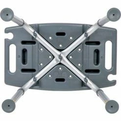 Flash Furniture Hercules Series Adjustable Height Bath Stool, 20" x 12" Seat, 14.5"-21.5"H, Gray -Wheelchairs & Physical Aids shop DC HY3410L GRY GG inset6