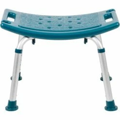 Flash Furniture Hercules Series Adjustable Height Bath Stool, 20" x 12" Seat, 14.5"-21.5"H, Navy 16 Flash Furniture Hercules Series Adjustable Height Bath Stool, 20" x 12" Seat, 14.5"-21.5"H, Navy -Wheelchairs & Physical Aids shop DC HY3410L NV GG inset3