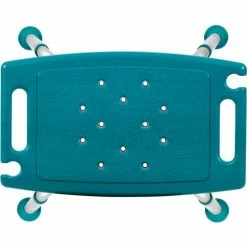 Flash Furniture Hercules Series Adjustable Height Bath Stool, 20" x 12" Seat, 14.5"-21.5"H, Teal -Wheelchairs & Physical Aids shop DC HY3410L TL GG inset5