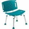 Flash Furniture Hercules Series Adjustable Height Bath Chair with Extra Large Back, Teal