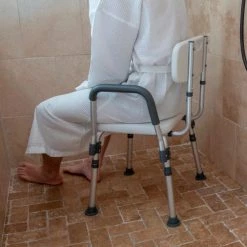Flash Furniture Hercules Series Adjustable Height Bath Chair with Quick Release Back & Arms, White 25 Flash Furniture Hercules Series Adjustable Height Bath Chair with Quick Release Back & Arms, White -Wheelchairs & Physical Aids shop DC HY3523L WH GG LSP