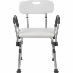 Flash Furniture Hercules Series Adjustable Height Bath Chair with Quick Release Back & Arms, White 17 Flash Furniture Hercules Series Adjustable Height Bath Chair with Quick Release Back & Arms, White -Wheelchairs & Physical Aids shop DC HY3523L WH GG inset3
