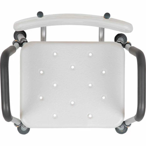 Flash Furniture Hercules Series Adjustable Height Bath Chair with Quick Release Back & Arms, White 6 Flash Furniture Hercules Series Adjustable Height Bath Chair with Quick Release Back & Arms, White - Image 6