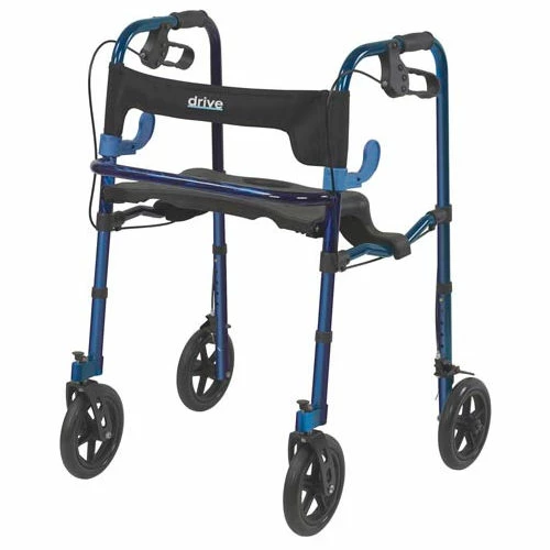 Drive Medical 10243 Deluxe Clever Lite Rollator Walker with 8" Casters 1 Drive Medical 10243 Deluxe Clever Lite Rollator Walker with 8" Casters