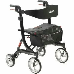 Drive Medical 10266HD-BK Nitro Euro Style Rollator Rolling Walker, Heavy Duty, Black 15 Drive Medical 10266HD-BK Nitro Euro Style Rollator Rolling Walker, Heavy Duty, Black -Wheelchairs & Physical Aids shop DML 10266HD BK