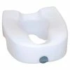 Drive Medical 12014 Premium Plastic Raised Toilet Seat with Lock, Elongated