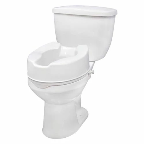 Drive Medical 12066 Raised Toilet Seat with Lock, Standard Seat, 6" Height 1 Drive Medical 12066 Raised Toilet Seat with Lock, Standard Seat, 6" Height