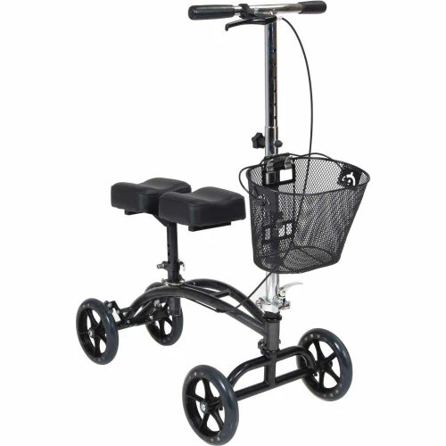 Drive Medical Dual Pad Steerable Knee Walker with Basket, 31"- 40" Handle Height, Adult Size 5 Drive Medical Dual Pad Steerable Knee Walker with Basket, 31"- 40" Handle Height, Adult Size - Image 5