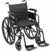 Drive Medical Cruiser X4 Wheelchair with Adjustable Detachable Desk Arms, Swing Away Footrests, 20" Seat