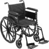 Drive Medical Cruiser X4 Wheelchair with Adjustable Detachable Full Arms, Swing Away Footrests, 20" Seat
