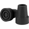 Drive Medical RTL10374BKB Crutch Tips, Fits 7/8" Diameter Crutch, Black, 1 Pair