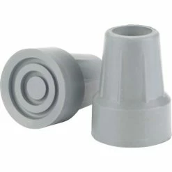Drive Medical RTL10439B Crutch Tips, Fits 7/8" Diameter Crutch, Gray, 1 Pair