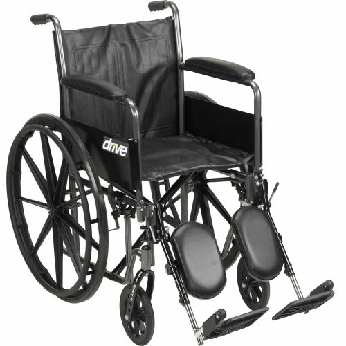 Drive Medical Silver Sport 2 Wheelchair, Detachable Full Arms, Elevating Leg Rests, 16" Seat 1 Drive Medical Silver Sport 2 Wheelchair, Detachable Full Arms, Elevating Leg Rests, 16" Seat